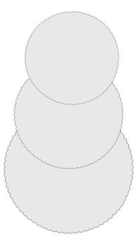 Papp-Tortenunterlagen | -Scheiben rund 20cm (100 Stk)