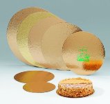 Papp-Tortenunterlagen | -Scheiben rund gold 14cm (100 Stk)
