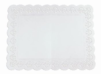 Tortenspitzen 46 x 36 cm Design Blüte (100 Stk)