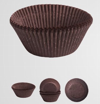 Muffin-| Gebäck-Kapseln braun 50/32 (1000 Stk)