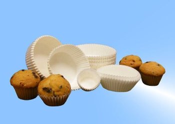 Muffin-| Gebäck-Kapseln weiß 35/20 (1000 Stk)