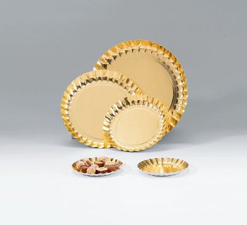Goldteller rund 20cm (50Stk)