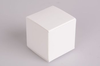 Pralinen- | Geschenk-Schachtel Würfel weiß 1-er (100 Stk)