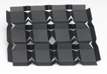 @ Papier-Einlagen für Pralinen-Schachtel | Hohlwandschachtel schwarz 4-er (50 Stk)