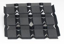 Papier-Einlagen für Pralinen-Schachtel | Hohlwandschachtel schwarz 12-er (50 Stk)