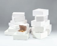 Tortenkarton weiß quadratisch | viereckig 220/220/80 (50 Stk)