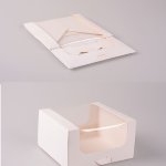 Tortenkarton weiß mit Fenster 16x16x9cm (50 Stk)