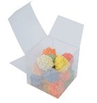 @ Pralinen- | Geschenk-Schachtel Würfel transparent (ca. 80g)