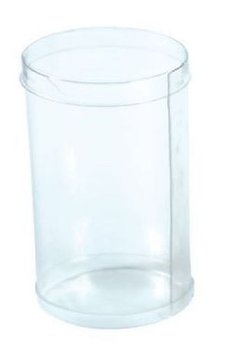 @ Geschenk-Schachtel Zylinder | Runde Schachtel transparent
