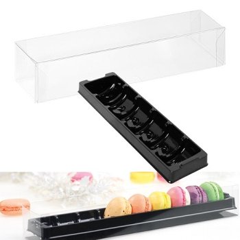 Macaron-Stange | -Schachtel 6-er transparent 'Modern'