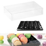 @ Macaron-Schachtel 25-er rechteckig transparent