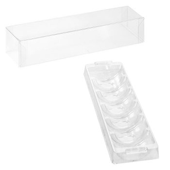 Macaron-Stange | -Schachtel 6-er transparent 'Modern'