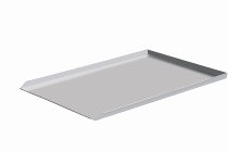 Backblech Alu 58x78cm, 3 Seiten Rand 2,5cm