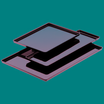@ Auslagetablett schwarz 580x195x20mm
