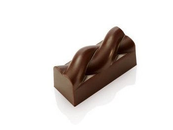 @ Gießform Praline | Pralinengießform 21 rechteckige Formen mit geflochtenem Relief