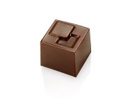 Gießform Praline | Pralinengießform 21 quadratische | viereckige Formen mit Relief