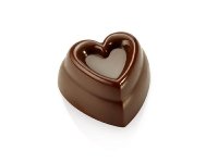 Gießform Praline | Pralinengießform 21 Herzen mit Relief