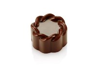 @ Gießform Praline | Pralinengießform 21 runde Formen mit gewelltem Rand und Relief