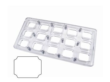@ Magnet Gießform Praline | Pralinengießform 15 rechteckige Formen