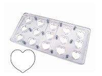 @ Magnet Gießform Praline | Pralinengießform 15 Herzen