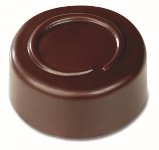 Gießform Praline | Pralinengießform 21 runde Formen mit Ring-Relief