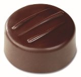 @ Gießform Praline | Pralinengießform 21 runde Formen mit Streifen-Relief