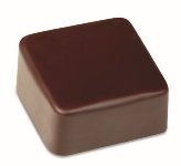 Gießform Praline | Pralinengießform 21 quadratische | viereckige Formen glatt