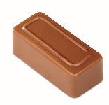 Gießform Praline | Pralinengießform 21 rechteckige Formen mit Rahmen-Relief