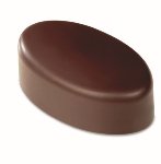 Gießform Praline | Pralinengießform 21 ovale Formen glatt