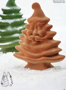 @ Gießform Weihnachts- | Tannen- | Christbaum 'Albero Animato' (4 Teile für 4Stk)