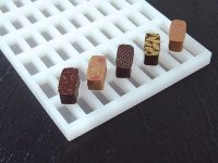 @ Silikon-Matte | Gießform Praline | Pralinengießform 63 rechteckige Formen | Barren 3-D