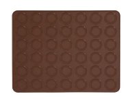 Silikon-Matte | -Form mit Relief | Reliefmatte für 42 Macarons 3-4cm (38x30cm)