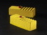@ Silikon-Matte | -Form 72 rechteckig mit gewelltem| gerilltem Relief 'Log Mignon' (60x40cm)