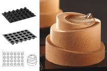 Silikon-Matte | -Form 24 runde Formen | Zylinder 'Babele' (60x40cm)