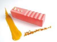 @ Silikon-Matte | -Form 20 rechteckig mit gewelltem| gerilltem Relief 'Log' (60x40cm)
