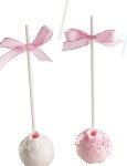 Papier-Stiele rund weiß für Cake Pops (50 Stk)