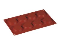 @ Silikon-Matte | -Form 8 runde Formen | Törtchen | Tartelettes | Florentiner (1/3GN= 17,5x30cm)