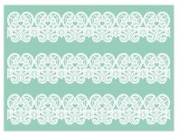 Silikon-Matte | -Form mit Relief | Reliefmatte für Tortendekore Motiv 05