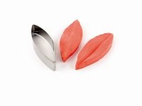 Silikon-Stempel rot für Lilienblüten groß + Ausstecher