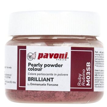 @ Lebensmittelfarbe metallic rubinrot (40g)