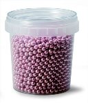 @ Dekor-Zuckerperlen klein rosa-metallic (120g)