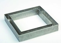 @ Torten- | Tartes- | Dessert-Ring Quadrat | Viereck mikrogelocht 190/190/35