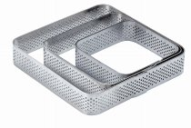 @ Torten- | Tartes- | Dessert-Ring Quadrat | Viereck mikrogelocht 65/65/20