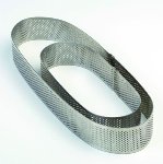 @ Torten- | Tartes- | Dessert-Ring Oval mikrogelocht 190/70/35