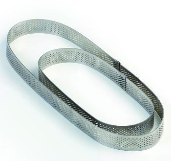 @ Torten- | Tartes- | Dessert-Ring Oval mikrogelocht 190/70/20