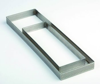 @ Torten- | Tartes- | Dessert-Ring Rechteck mikrogelocht 290/90/20
