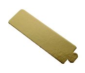 Patisserie-Unterlagen gold rechteckig L14xB4cm (200 Stk)