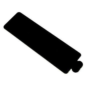 Patisserie-Unterlagen schwarz rechteckig L14xB4cm (200 Stk)