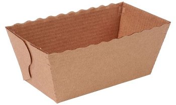 Backform aus Pappkarton rechteckig 'Mini Cake Evase' (75 Stk)