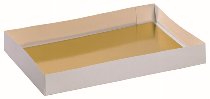 Papp-Tortenunterlagen | -Scheiben gold rechteckig 60x40cm (25 Stk)